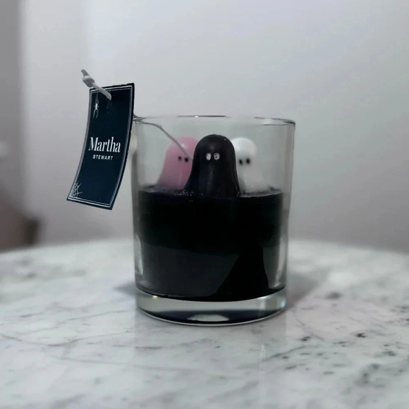 Martha Stewart Glitter Tri-Color Ghost Halloween Candle - 2024 NWT - Picture 4 of 4